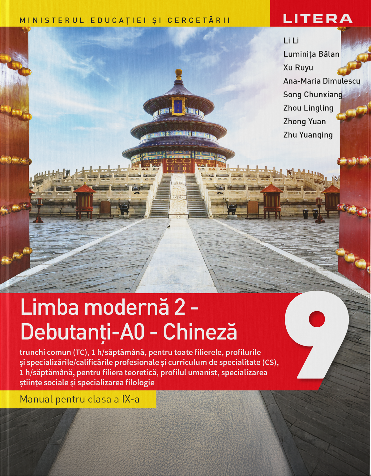 Limba modernă 2 - Debutanți-A0 - Chineză, clasa a IX-a